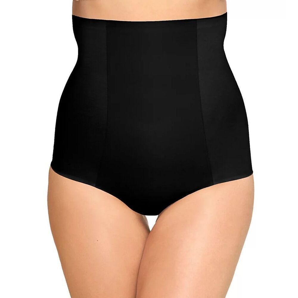 Wacoal NWT Beyond Naked Cotton Shaping High Waist Brief Shapewear Panty Black Sm